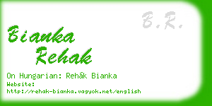 bianka rehak business card